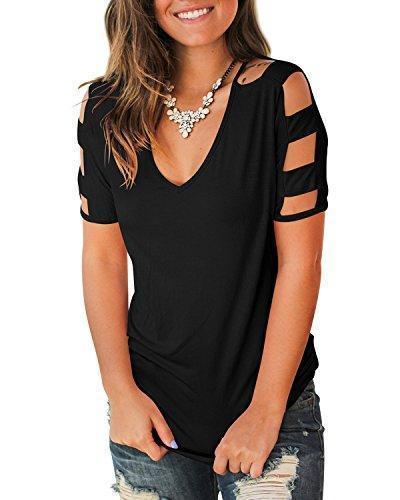 Tops Deep V Neck T