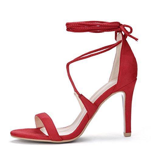 Stiletto Heel Lace-up Sandals