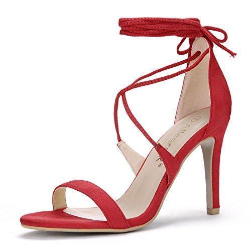 Stiletto Heel Lace-up Sandals