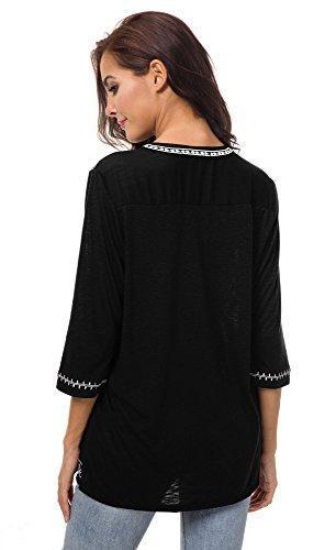 Embroidered Peasant Top